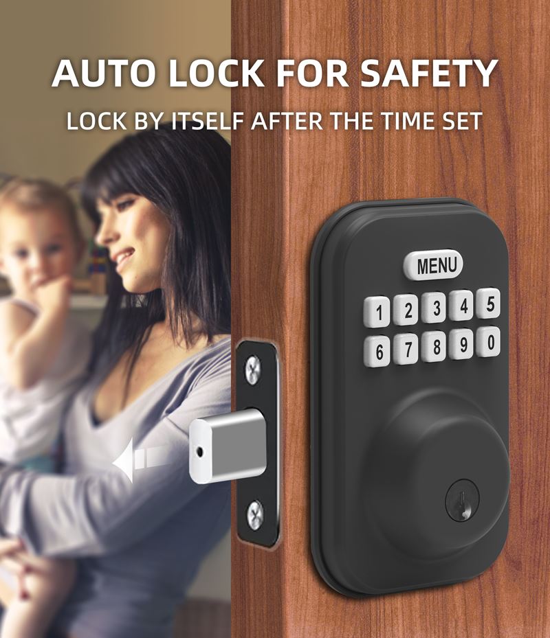 Electronic Entry Door Deadbolt With Keypad factory